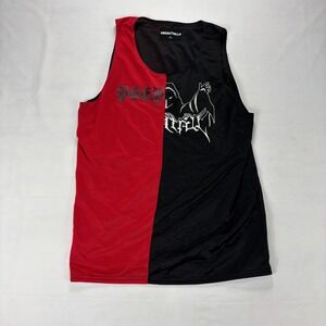 Been Trill Mesh Tank Top Red Black Graphic Streetwear Sleeveless Mens M